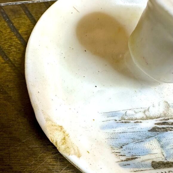 Vintage Candlestick Holder - Point Danger - Coolangatta - Australia - Porcelain - Picture 4 of 6